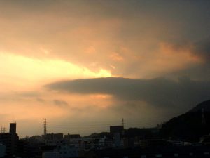 sunset hiroshima