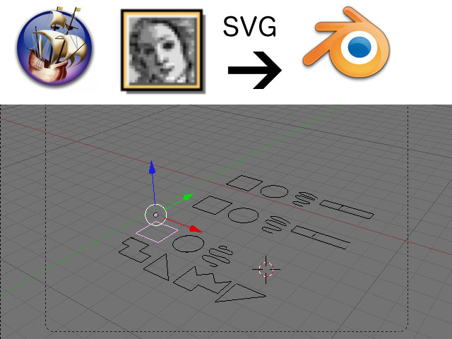 SVG format to blender