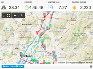 38km course map hiroshima